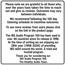Load image into Gallery viewer, IBS Audio Program 100