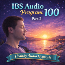 Load image into Gallery viewer, IBS Audio Program 100 cover showing downloadable MP3 therapy for irritable bowel syndrome relief Part 2