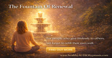 Load image into Gallery viewer, Marble fountain in sunlit courtyard symbolizing Fountain of Renewal guided hypnosis for emotional healing