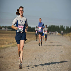 woman running in race recovered burnout