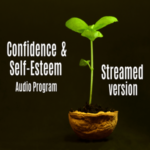 Picture of a plant growing in pot advertising the confidence and self esteem audio program - streamed version