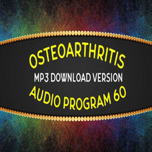 Load image into Gallery viewer, Osteoarthritis Audio Program -Picture of program title on a faint coloured background