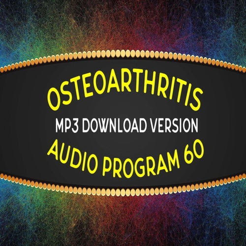 Osteoarthritis Audio Program -Picture of program title on a faint coloured background