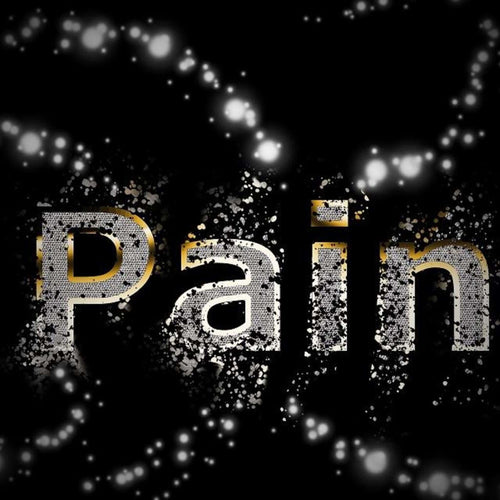 Chronic Pain words on black mottled background